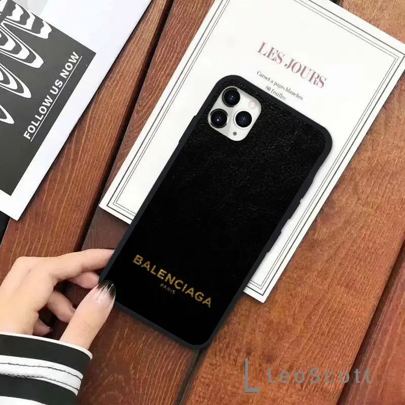 

BalEncIAgasss girly luxury brand Phone Cases for iPhone 11 12 pro XS MAX 8 7 6 6S Plus X 5S SE 2020 XR Soft silicone