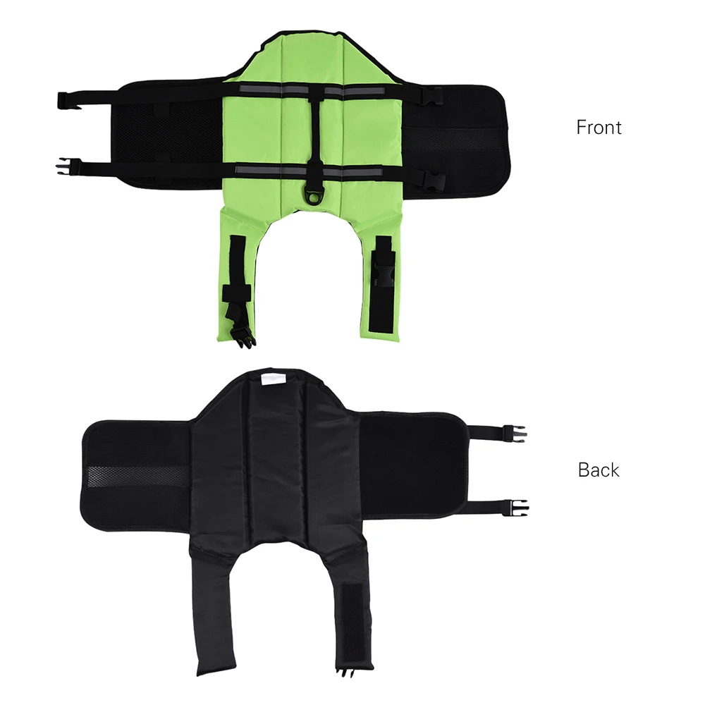 New 1pc Pets Dog Jacket Buoyant Secure Float Vest Outdoor Water Swimming Safety Preserver Adjustable Reflecting Padding Clothing |