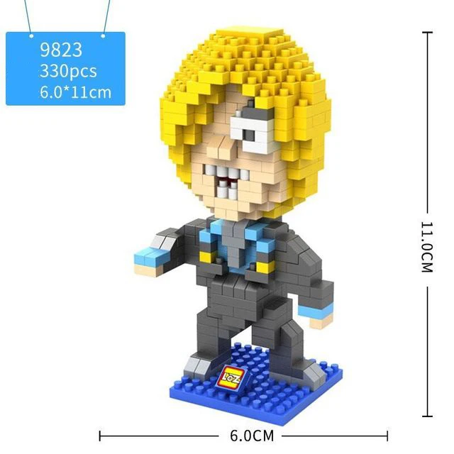 Лидер продаж японское аниме one piece micro diamond block Monkey D Luffy Zoro Usopp Sanji Chopper Фрэнки Брук