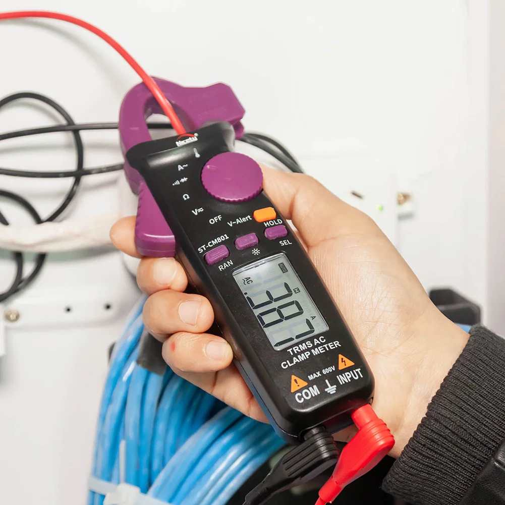 Nicetymeter CM801 True RMS отсчетов цифровой зажим мультиметров сопротивление температуры