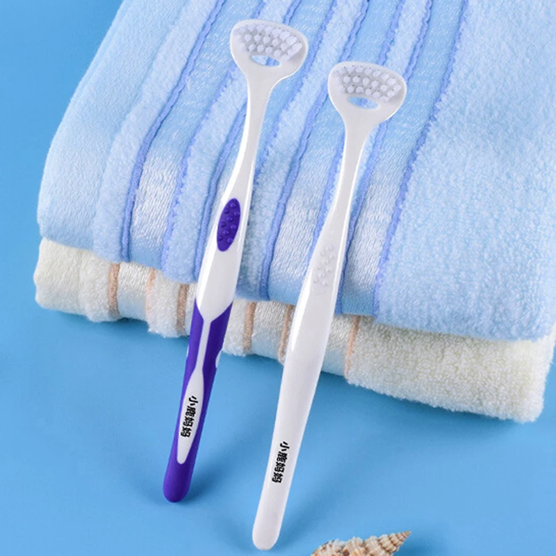 1/3 шт. Мягкий двухсторонний скребок для чистки языка зубная Щетка выскабливания