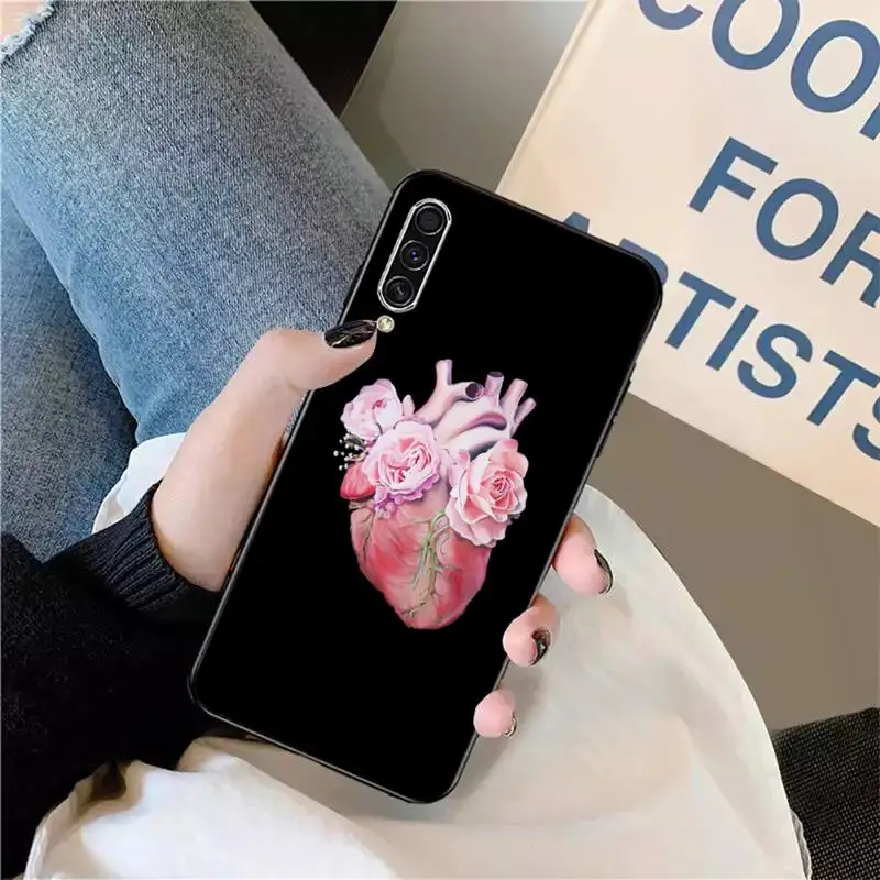 

heart aesthetics human organ art Phone Case For Samsung galaxy S 9 10 20 A 10 21 30 31 40 50 51 71 s note 20 j 4 2018 plus