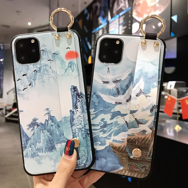Чехол для Samsung S10E S10 Pro Note 10 9 8 S9 S8 Plus Ретро рельефный чехол в китайском стиле с