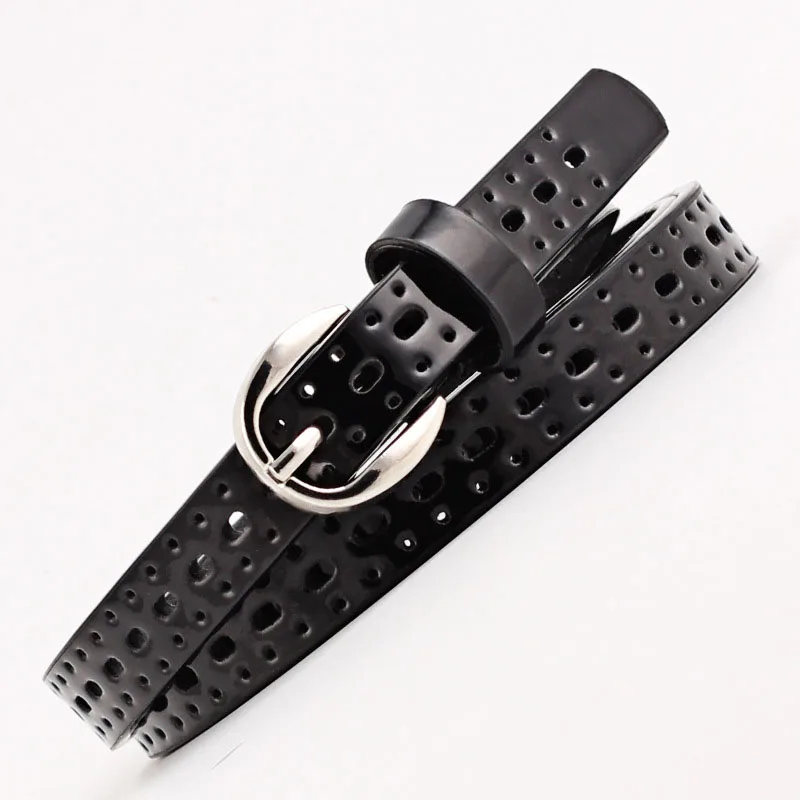

Fashion Women Belt Hollow Out Leather Belt Solid Color Waist Belts For Ladies Jeans Dress Wild Decoration Waistband