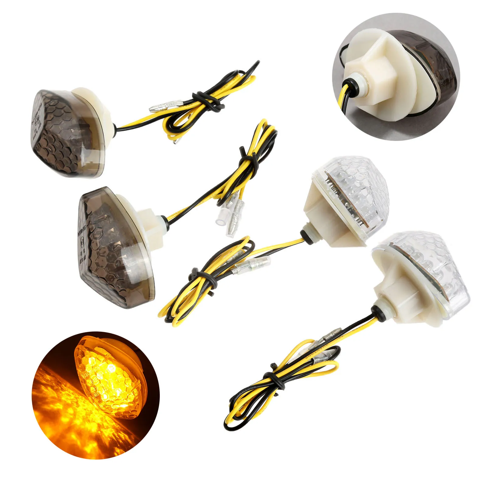 Светодиодный указатель поворота для мотоциклов с утапливаемым креплением