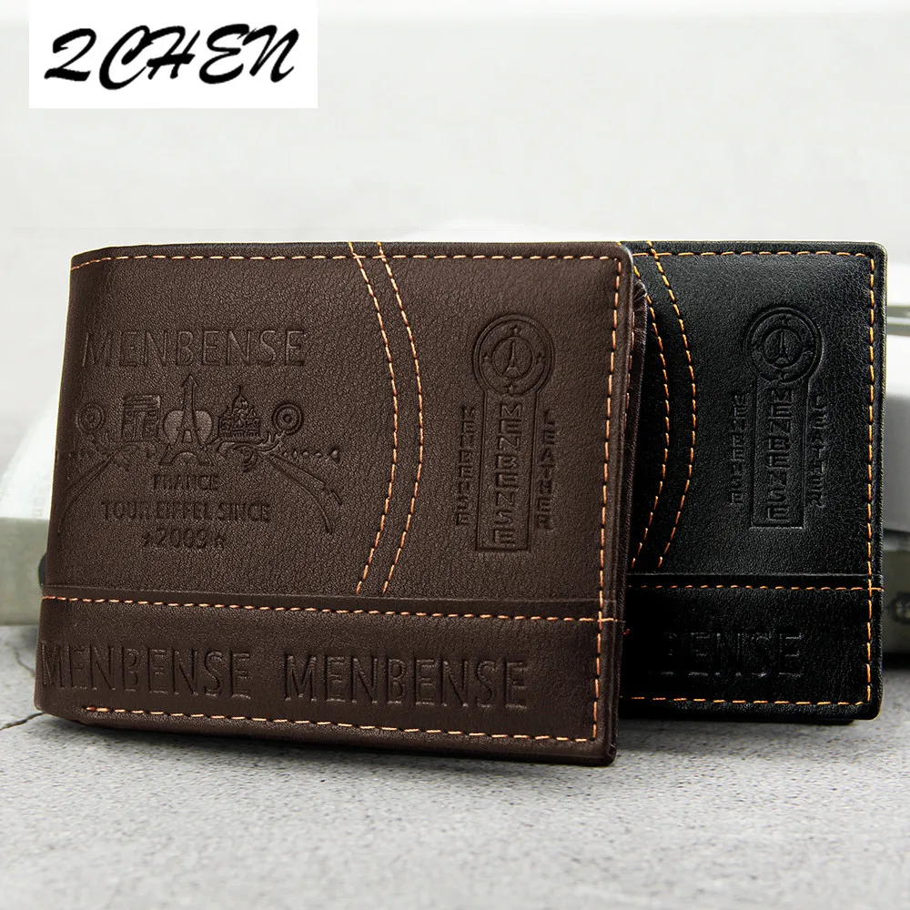 Мужской кошелек легкий мужской короткий с монетницей маленькие кошельки для