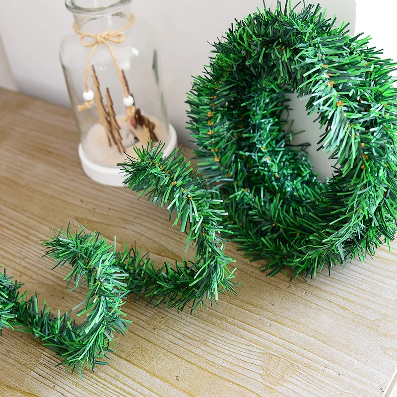 5.5M Artificial Christmas Garland Wreath Xmas Home Party Decoration Pine Tree Rattan Hanging Ornament for Kids | Дом и сад