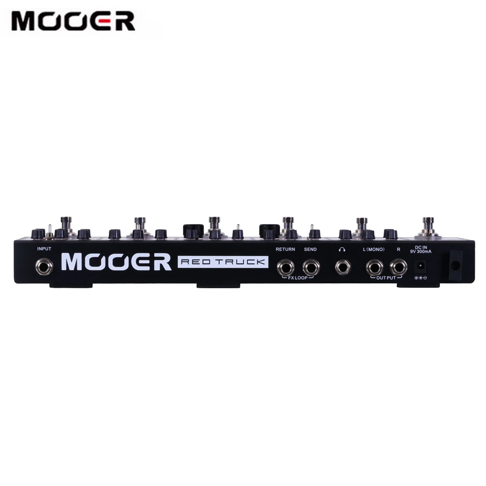 MOOER красный грузовик 6 в 1 комбинированный эффект педаль Boost+ Overdrive+ искажения+ модуляции+ задержка+ реверберации Встроенный тюнер с сумкой в комплекте