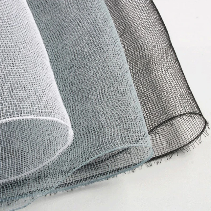 Квадратная сетка твердая марля Жесткая грубая однотонная цветочная упаковка