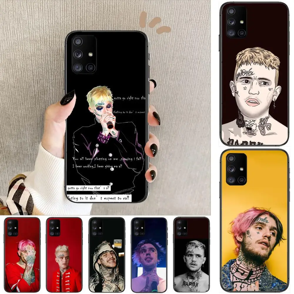 

hot rapper lil peep Phone Case Hull For Samsung Galaxy A50 A51 A71 A70 A52 A40 A30 A31 A80 A20E 5G S Black Shell Art Cell Cove