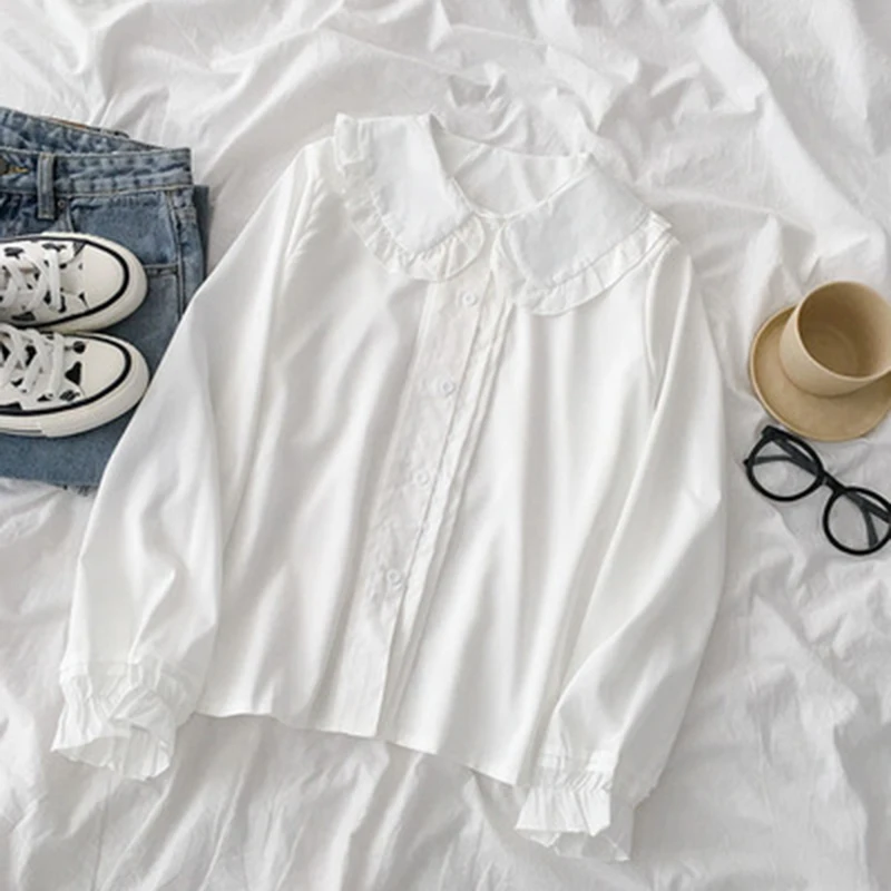 

Shirts Women Hot Sale Korean Style Trendy Fashion Students Kawaii Lovely Daily Streetwear Womens Casual Blouses