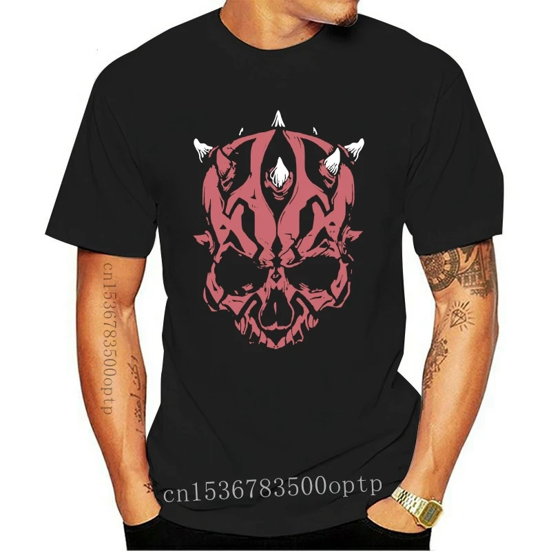 

Новая мужская футболка унисекс с черепом Darth Maul