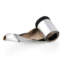 1m metal heat shield sleeve insulated wire hose cover wrap loom tube thermal insulated sleeve wire cover 12mm car accessories