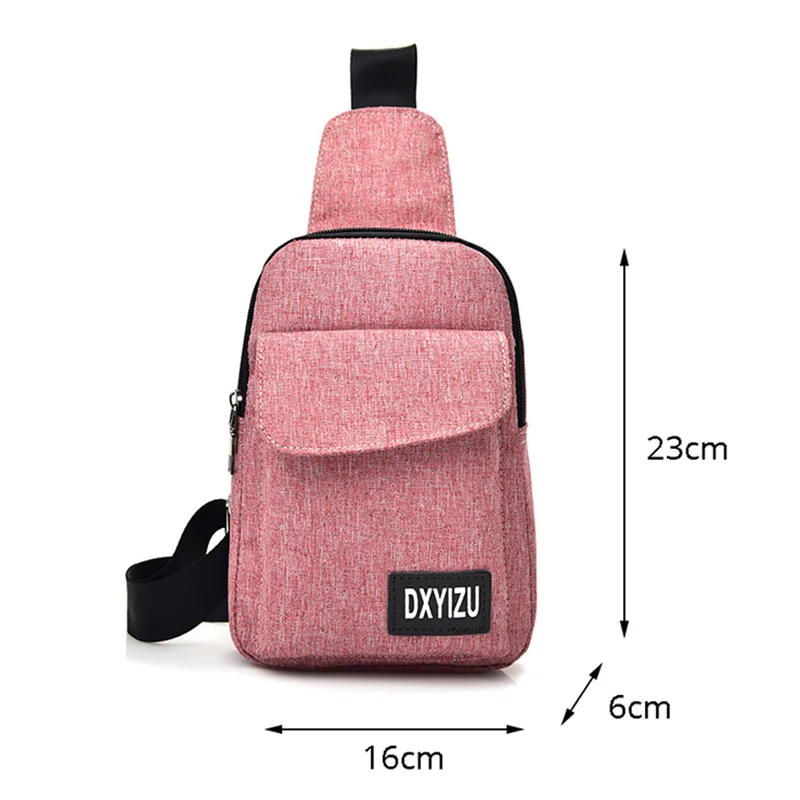 Sling Bags for Women Casual Canvas Chest Bag Multifunctional Small Female Messenger Crossbody Fashion Shoulder |