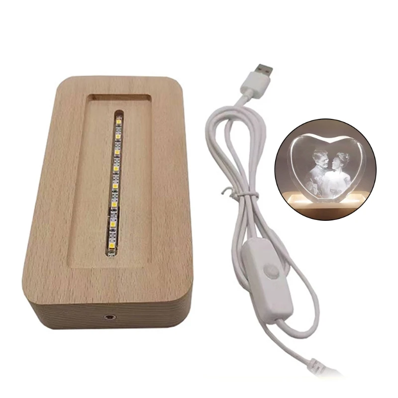 Y1UU светодиодный фонасветильник прозрачный стеклянный дисплей объектов лазерная