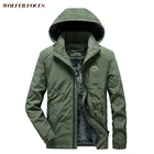 Осенне-зимние Новые мужские куртки плюс бархатная утепленная свободная ветрозащитная Повседневная непромокаемая куртка большого размера