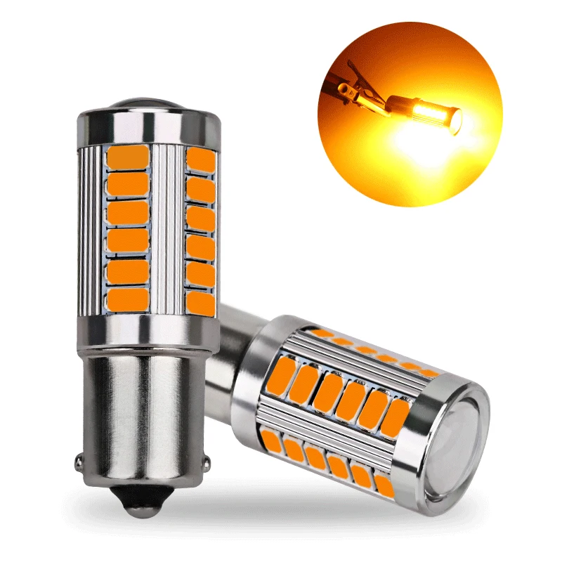 1 пара стробоскоп P21W BA15S 1156 вспышка 33 SMD led 5630 автомобильные лампы стоп сигнала огни