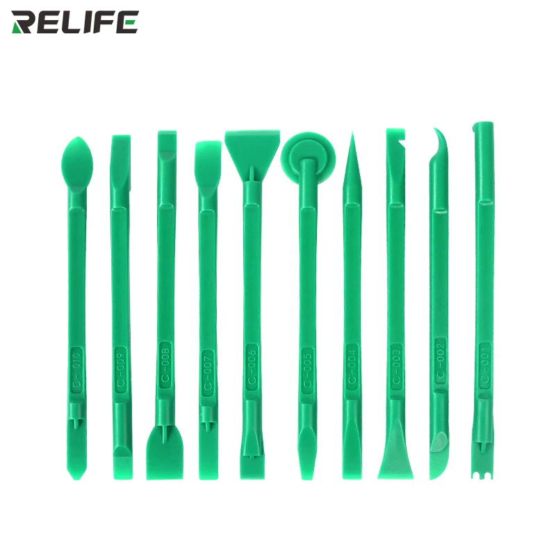 

RELIFE RL-049C Dismantling Rod High Hardness Bilateral 10 IN 1 For Mobile Cellphone Multifunctional Disassembly Tool Set