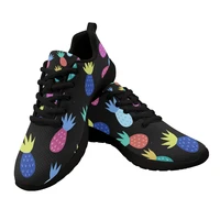 2022 latest mens women sports running shoes fashion breathable pineapple pattern shoelaces sneakers mesh casual sports shoes