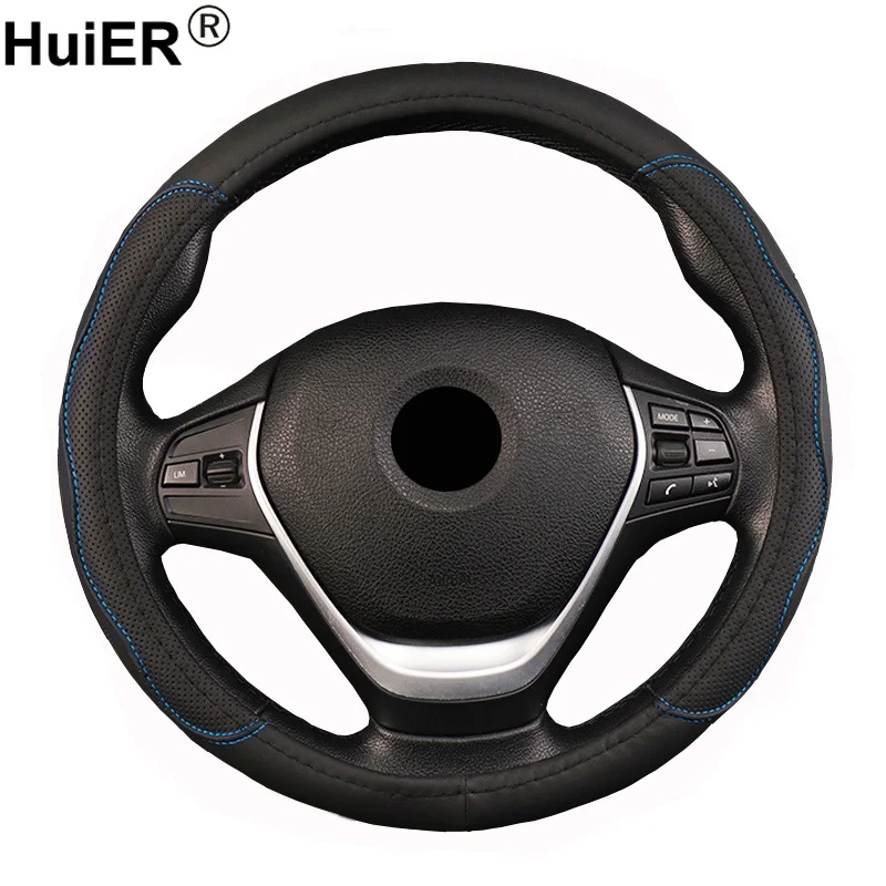 Чехол рулевого колеса автомобиля Volant оплетка на руль для 36 38 40 42 45 47 50 см Funda Volante автомобильный Стайлинг авто ручной бар