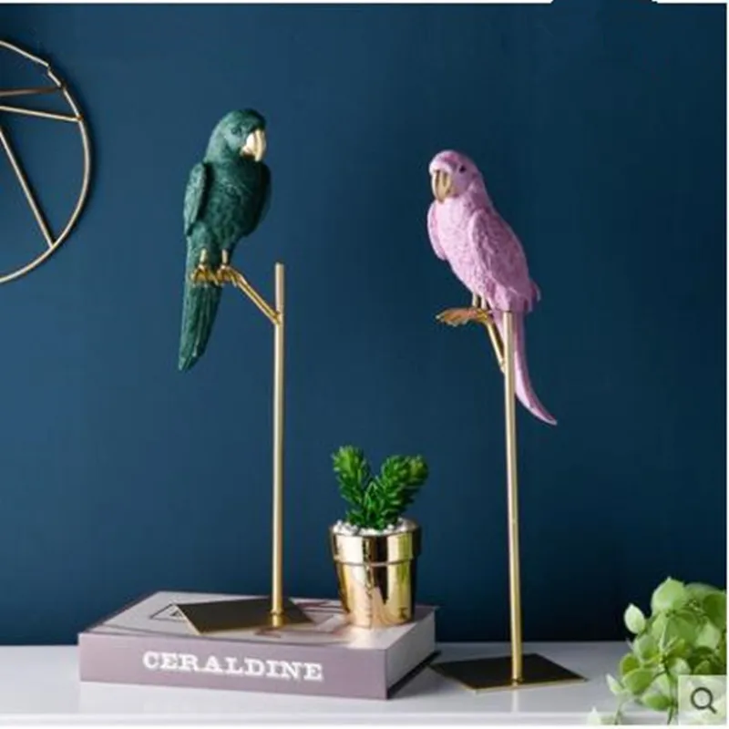 Европейские ретро украшения для попугаев птиц настольные домашнего офиса | Дом и