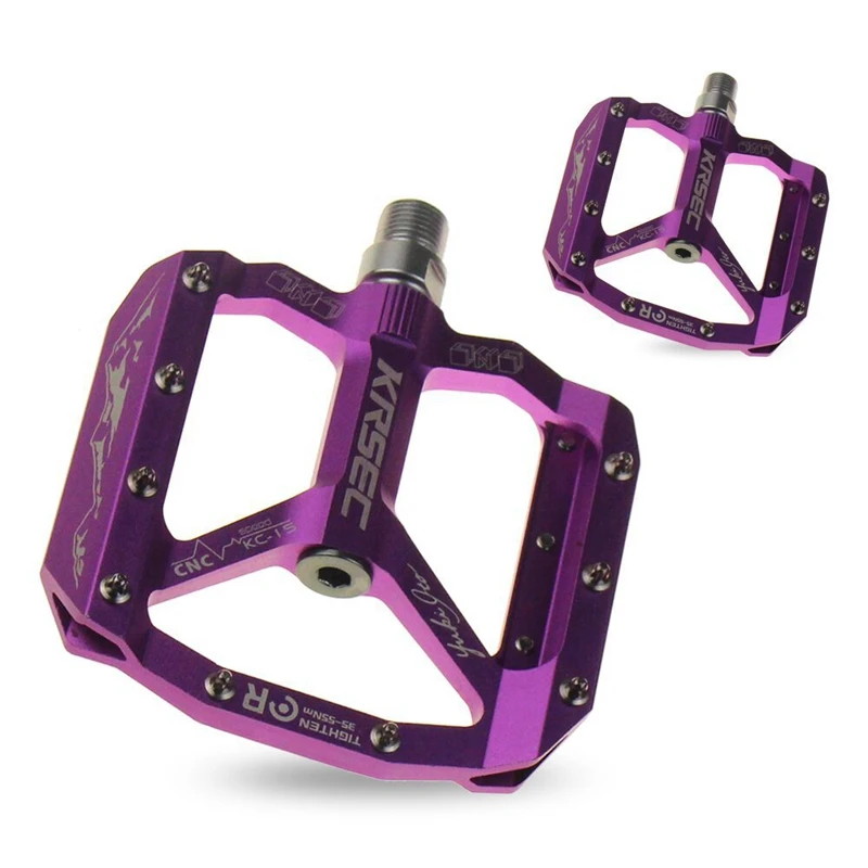 

KRSEC 1 Pair Bike Pedals Ultralight Aluminum Alloy CNC Mtb DH XC Mountain Bicycle Pedals