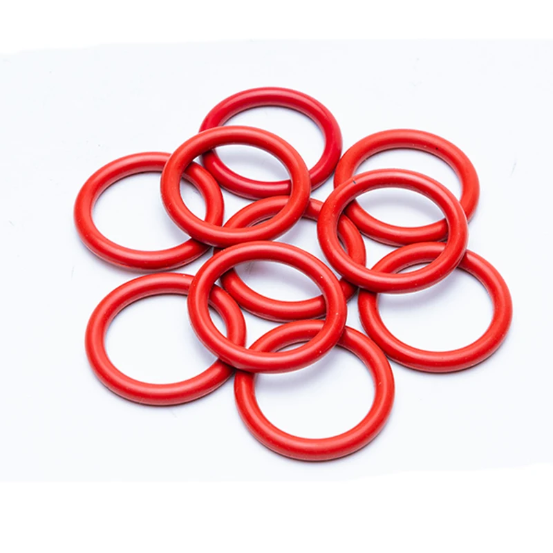 50pcs Red VMQ Silicone O Ring Gasket CS 1mm OD 3.5 4 4.5 5.5 6.5 7.5 8.5 9.5mm Food Grade Silicon Rubber o-ring | Обустройство дома