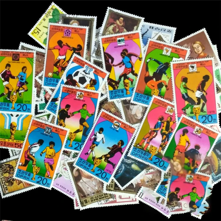 Множество 100 NN Корея оригинальные штампы почтовые отметки Восточная Азия страна