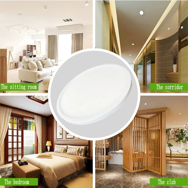 

Household lighting LED ceiling panel Lights thin round flying saucer Bedroom surface mounted downlight super bright new type of