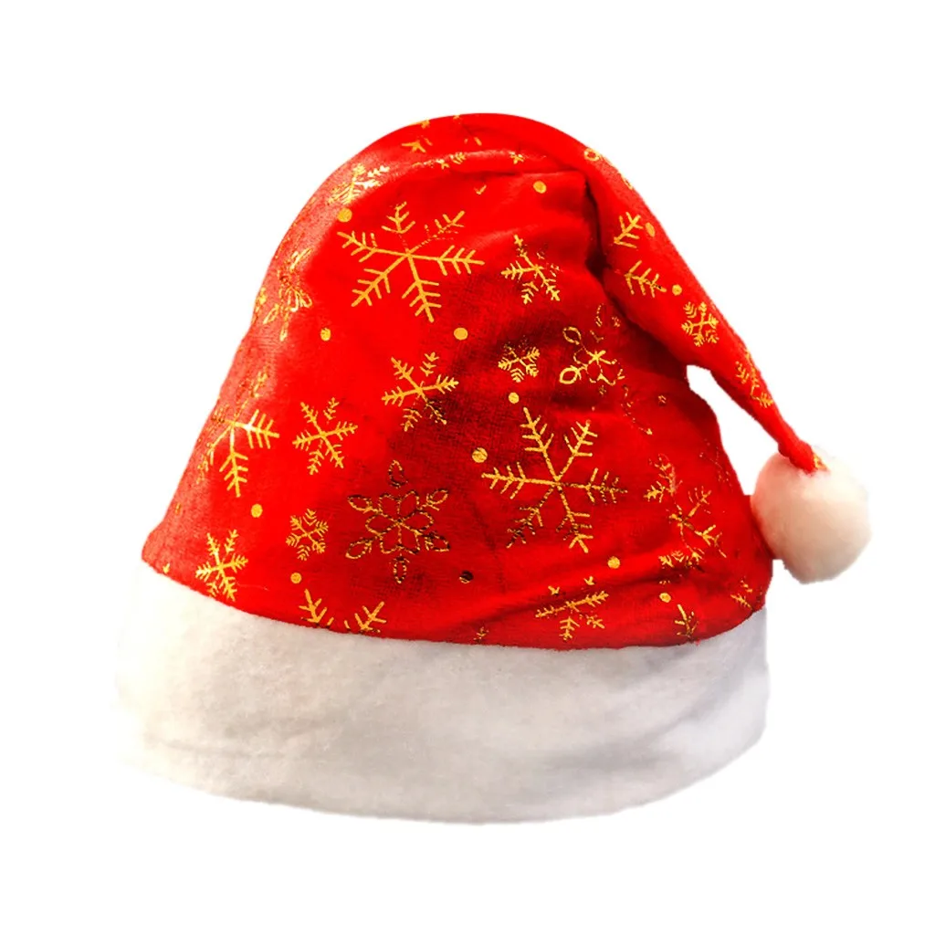 Рождественские украшения теплые подарки новые тканевые шапки для взрослых детей