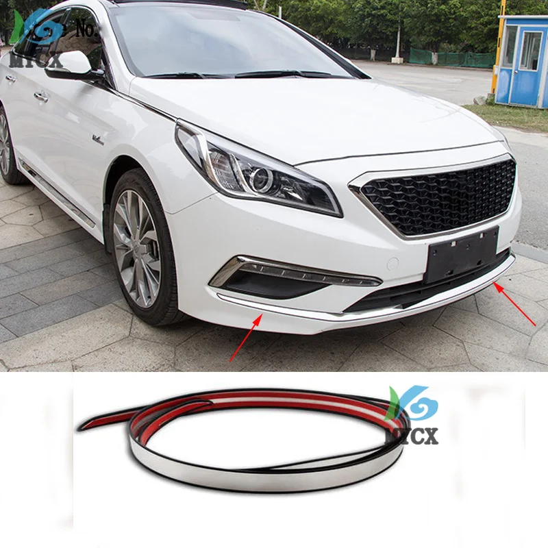Аксессуары подходят для 2015 2016 HYUNDAI SONATA LF хромированная крышка переднего нижнего