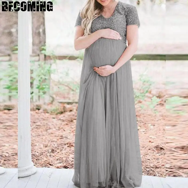 Платье для беременных фотосессии платья Длинные Одежда беременных|Платья| |