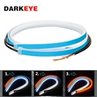 2 шт., водонепроницаемые гибкие автомобисветодиодный светодиодные дневные ходовые огсветильник