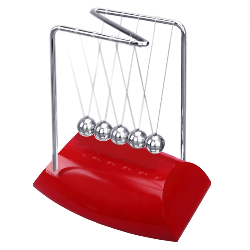 

Science Toy Newton’s Cradle Ball Interactive Pendulum Ball Anxiety Relief Toy Office Desk Decoration for Hand Therapy