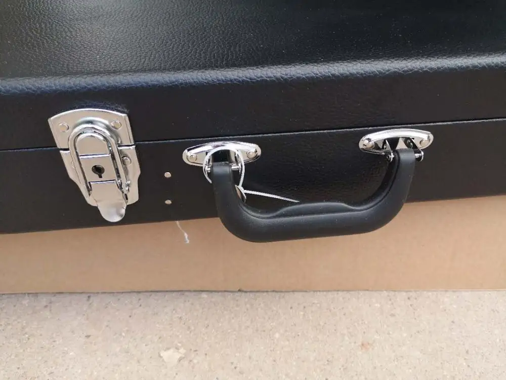 Высококачественный чехол из искусственной кожи черного цвета для гитары Stratocstaer