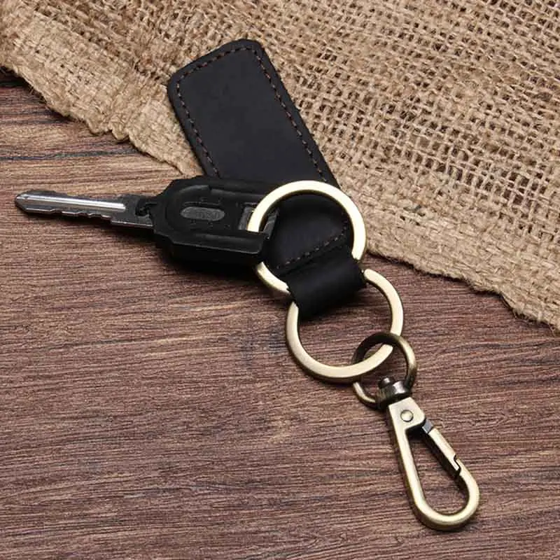 Автомобильный винтажный брелок для ключей мода ручной работы и кожаного брелка