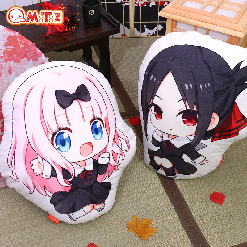 

Anime Kaguya Sama Love Is War Cosplay Pillow Cushion Soft Plush Stuffed Fujiwara Chika Anime Dolls Different Side Printed