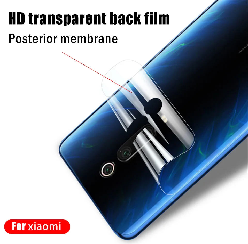 25D Передняя и задняя Гидрогелевая пленка для Xiao mi Red mi Note 5 6 7 Pro, Защитная пленка для Xiaomi mi 9T Pro Note 10 9 SE A3 8 Lite