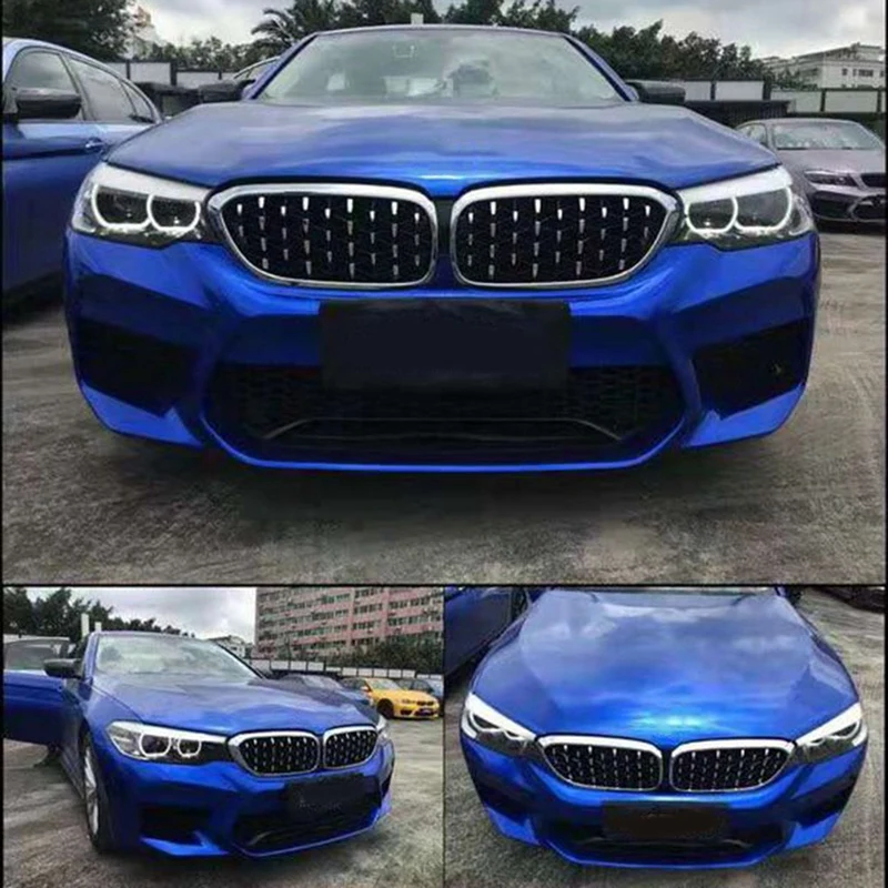 1 пара 5 серий F10 Передняя ножная решетка для Bmw серия 2014 2017 520I 525I 528I Алмазная