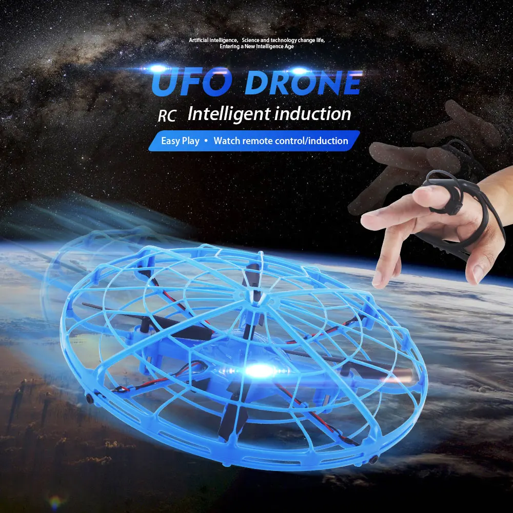 Gesture Quadcopter с дистанционным управлением часы RC интеллектуальная индукция