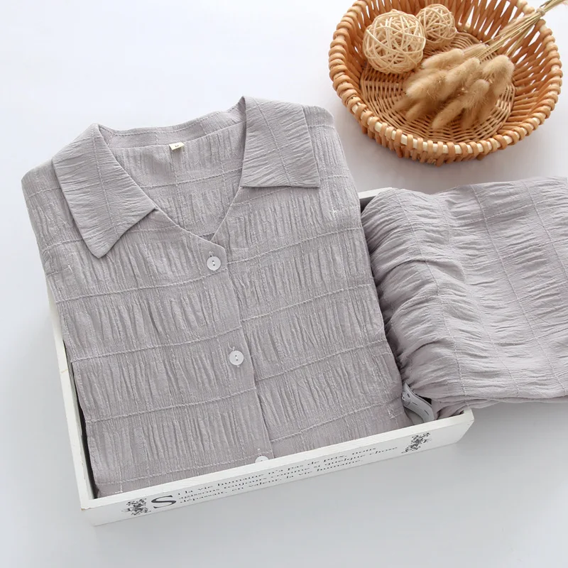 Fdfklak/весенне-осенняя новая Пижама для женщин Coton пижама с длинными рукавами