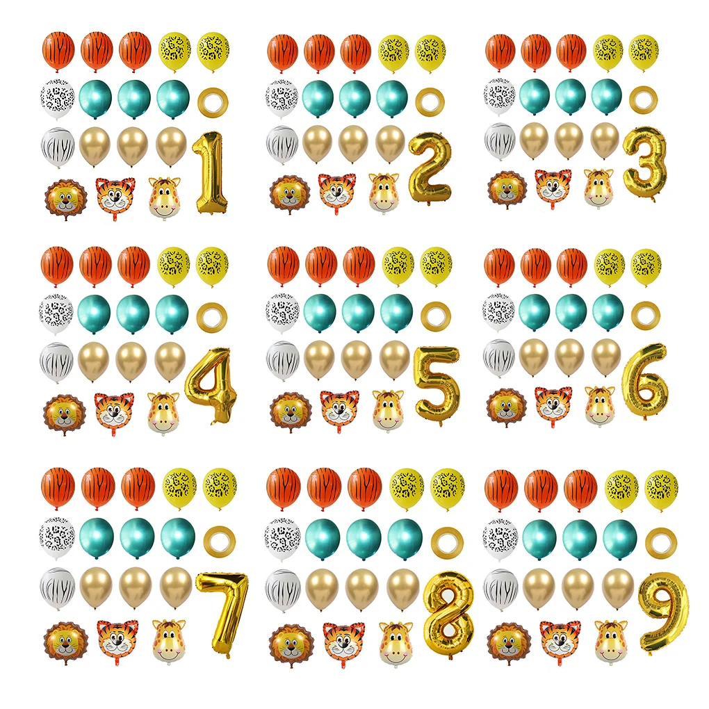 

18pcs/set Balloon Aluminum foil balloon birthday party children birthday party decoration Party DIY Decoration Supplies