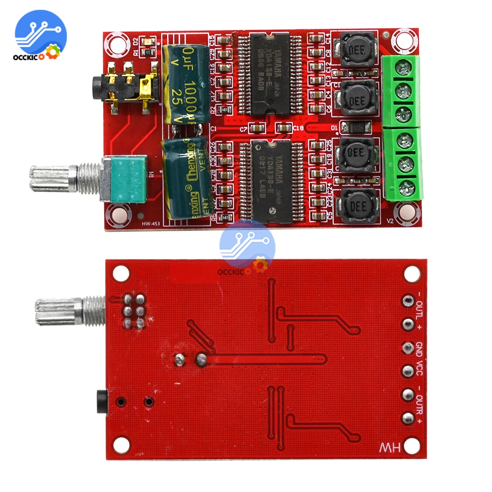 YDA138 E Плата усилителя класса D 2*20 Вт цифровая Hi Fi стерео усилитель мощности