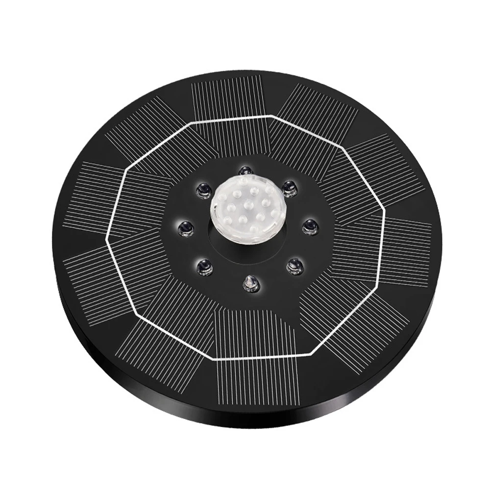 

Solar Power Fountain Outdoor 3.0W Solar Panel Power Garden Rockery Pool Floatings Fountain LED Light Landscape Fountain