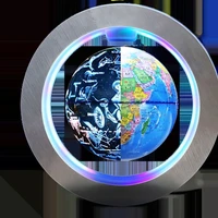 magnetic levitation floating world map with constellations led light globe 2 in 1 anti gravity suspending in the air decoration