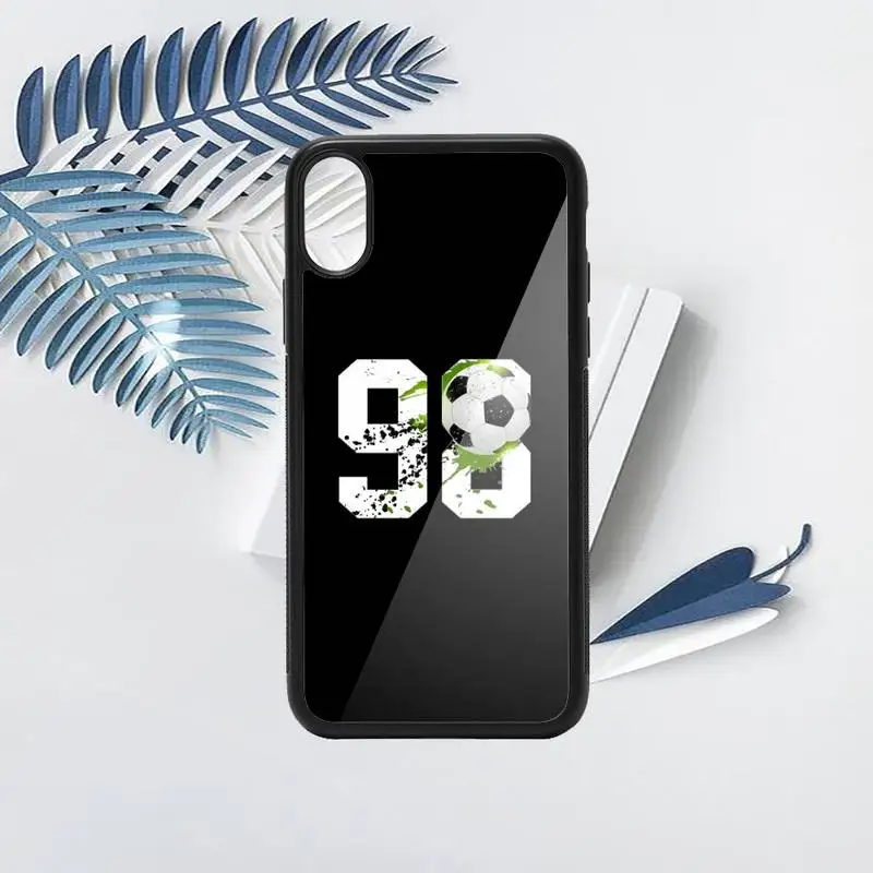 

Football Lucky number And letter Phone Cases PC for iPhone 11 12 pro XS MAX 8 7 6 6S Plus X 5S SE 2020 XR