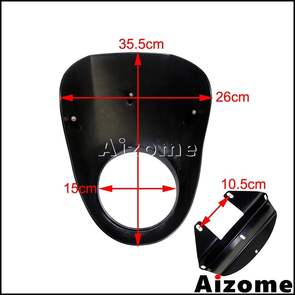 Мотоциклетная маска для фары 5-3/4 дюйма передний хомут Harley Sportster Dyna FXD XL1200 XL883 39 мм