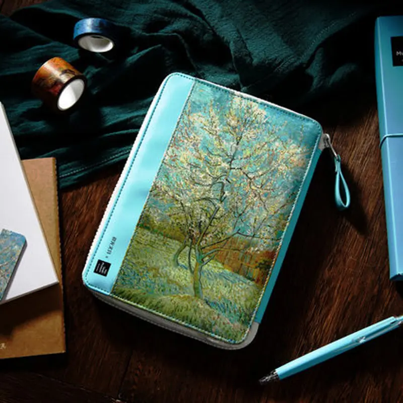 1 комплект сумка на молнии Ван Гога планер личная папка еженедельник органайзер с