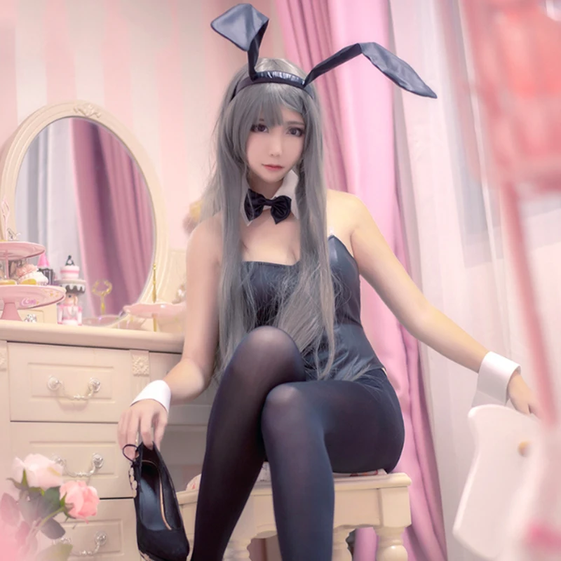 Аниме Rascal Does Not Dream of Bunny Girl Senpai маскарадный костюм МАИ сакуражима сексуальный