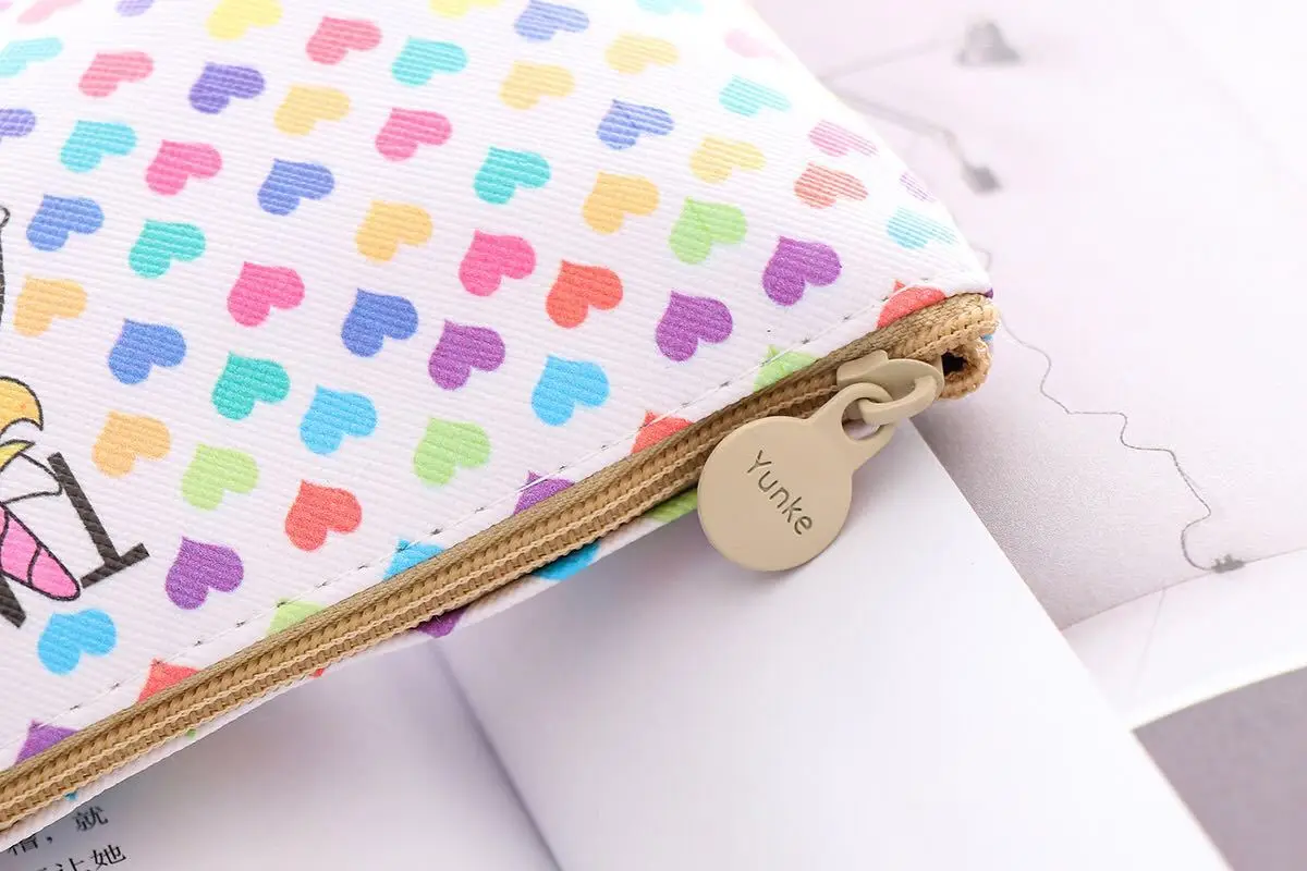 1 шт. Kawaii суккулентные растения милый однотонный Цветной Карандаш Чехол для девочек Сумка для карандашей Канцелярия карандаш Kawaii школьные принадлежности